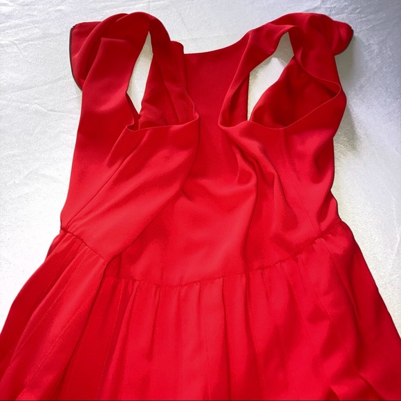 Alice + Olivia Shana Coral Pleated Scoop Neck Dress Size M - Picture 4 of 14